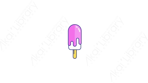 AE模板-MG扁平夏天元素图标Ice_Cream冰激凌