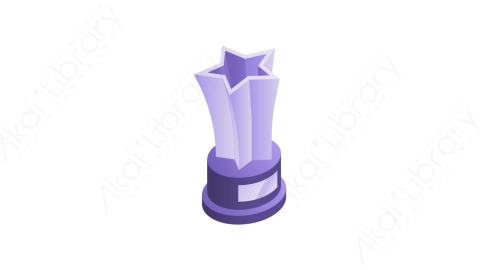 图片素材-017奖杯trophyMG等距立体卡通奖章徽章奖杯元素图标