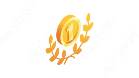 图片素材-026金牌gold medalMG等距立体卡通奖章徽章奖杯元素图标