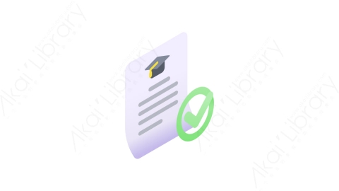 图片素材-039奖学金 scholarshipMG等距立体卡通教育元素图标