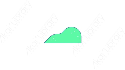 AE模板-MG扁平自然元素图标Hill_1山丘