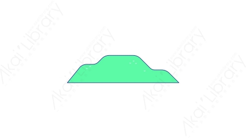 AE模板-MG扁平自然元素图标Hill_7山丘