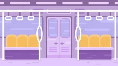 AE模板-MG扁平场景背景Subway地铁