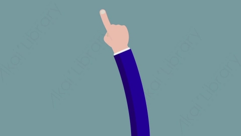AE模板-MG扁平手势动画Hand_Pointing