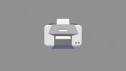 AE模板-MG扁平元素图标Print打印机