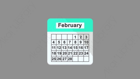 AE模板-MG扁平元素图标Calendar_many_numbers_2日历