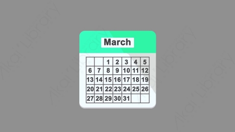 AE模板-MG扁平元素图标Calendar_many_numbers_3日历