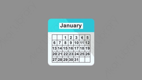 AE模板-MG扁平元素图标Calendar_many_numbers日历