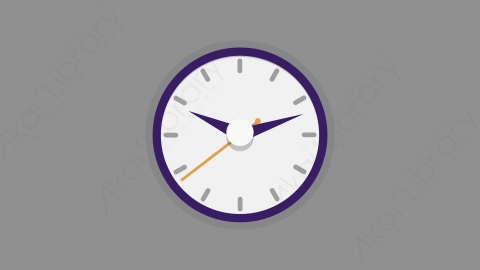 AE模板-MG扁平元素图标Clock时钟钟表
