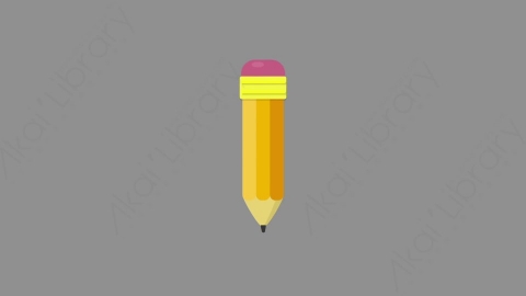 AE模板-MG扁平元素图标Pencil铅笔