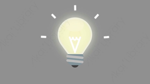 AE模板-MG扁平元素图标Lightbulb灯泡