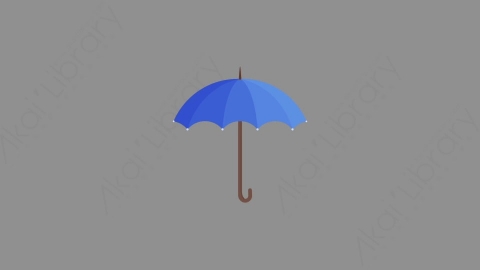 AE模板-MG扁平元素图标Umbrella雨伞