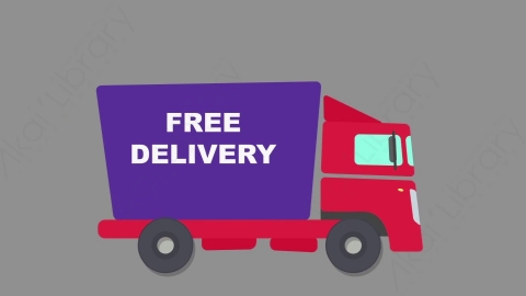 AE模板-MG扁平元素图标Delivery_Truck货车