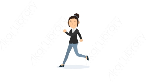 图片素材-女商人做不同的动作-5