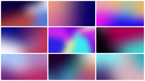 AE模板-时尚渐变色彩融合背景Gradient_Mixed