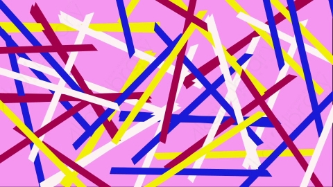 AE模板-时尚元素混合随机图形背景Pattern_24