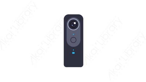 AE模板-MG扁平电子设备元素图标360 camera (three)360度全景摄像头-3
