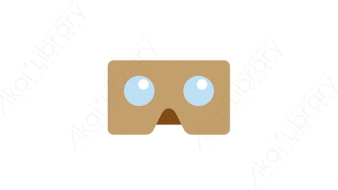 AE模板-MG扁平电子设备元素图标Cardboard VR glassesVR眼镜