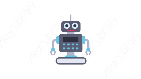 AE模板-MG扁平电子设备元素图标Robot (one)机器人-1