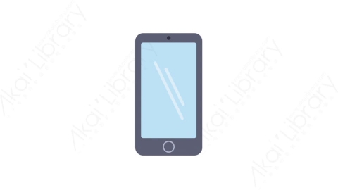 AE模板-MG扁平电子设备元素图标Smartphone (black)黑色智能手机