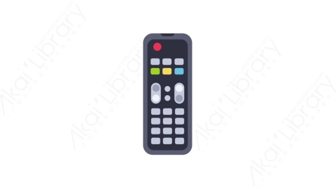 AE模板-MG扁平电子设备元素图标TV remote control电视遥控器