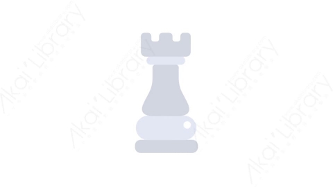 AE模板-MG扁平儿童玩具元素图标Chess piece (white rook)国际象棋棋子