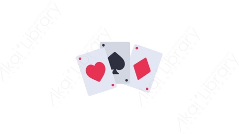 AE模板-MG扁平儿童玩具元素图标Playing cards扑克牌