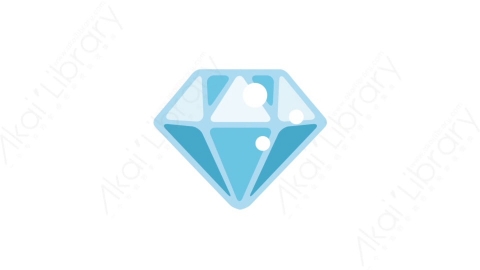 AE模板-MG扁平金融商务办公元素图标Diamond (one)钻石