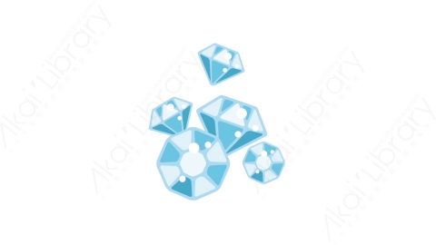 AE模板-MG扁平金融商务办公元素图标Diamonds钻石