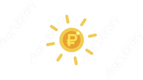 AE模板-MG扁平金融商务办公元素图标Shiny coin (ruble)卢布