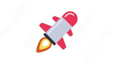 AE模板-MG扁平军事武器元素图标Missile火箭导弹