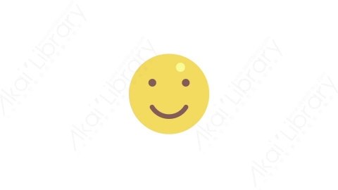 AE模板-MG扁平科技网络元素图标Emoticon (happy)表情符号开心