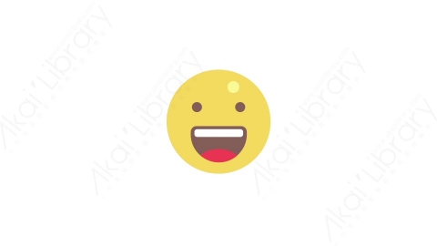 AE模板-MG扁平科技网络元素图标Emoticon (very happy)表情符号开心