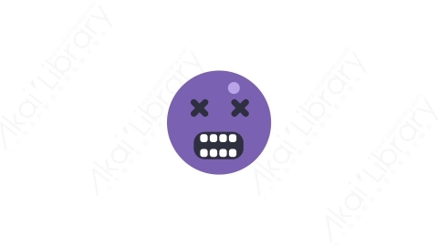 AE模板-MG扁平科技网络元素图标Emoticon (zombie)表情符号僵尸