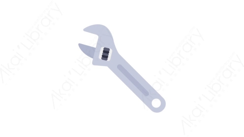 AE模板-MG扁平日常生活工具元素图标Adjustable wrench扳手