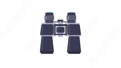 AE模板-MG扁平日常生活工具元素图标Binoculars (two)望远镜