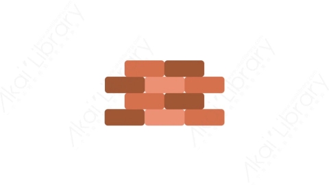 AE模板-MG扁平日常生活工具元素图标Brick wall砖墙