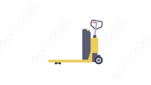 AE模板-MG扁平日常生活工具元素图标Electric pallet truck电动托盘车