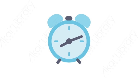 AE模板-MG扁平日常生活元素图标Alarm clock闹钟