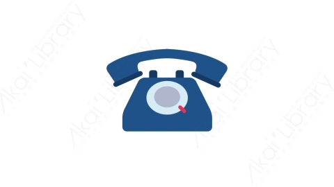AE模板-MG扁平日常生活元素图标Old phone老式电话