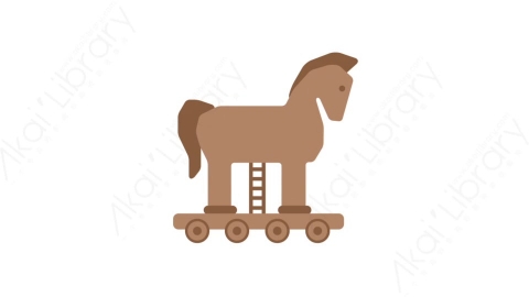 AE模板-MG扁平日常生活元素图标Trojan horse木马