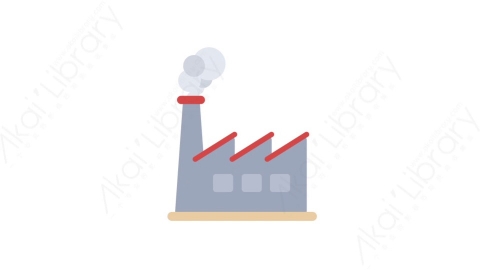 AE模板-MG扁平生态环保元素图标Factory工厂