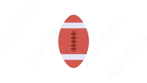 AE模板-MG扁平体育运动元素图标Football足球