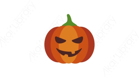 AE模板-MG扁平万圣节元素图标Pumpkin halloween南瓜万圣节