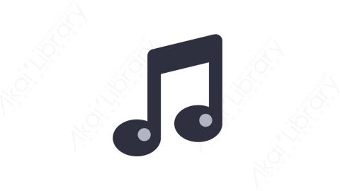 AE模板-MG扁平音乐设备元素图标Music note (one)音符