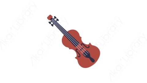 AE模板-MG扁平音乐设备元素图标Violin小提琴