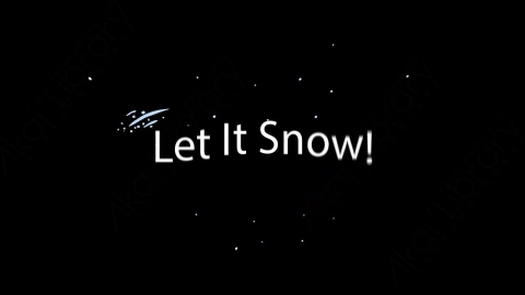 AE模板-雪花假日文字标题5