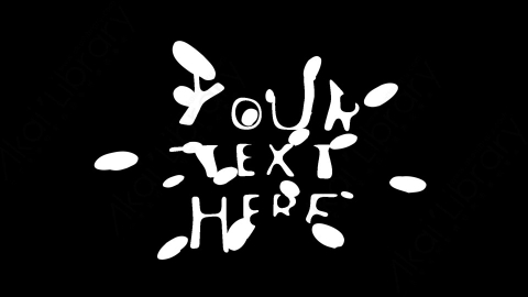 AE模板-卡通动态液体文字标题10