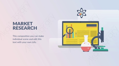 AE模板-Market Research市场调查扁平卡通场景背景