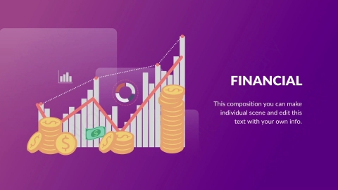 AE模板-Financial商务金融扁平卡通场景背景